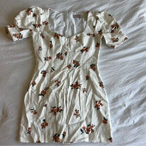 Bec & Bridge White Floral Dress